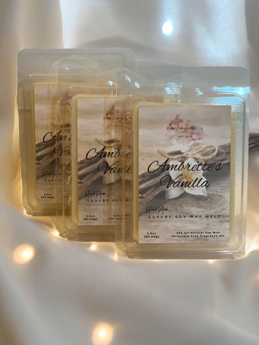 Ambrette's Vanilla All-Natural Soy Wax Melt